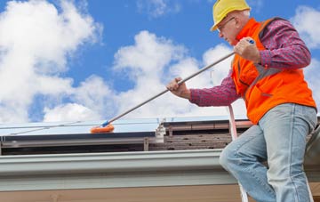 Llanvetherine soft wash roof cleaning